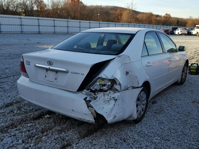 4T1BE30K15U561638 - 2005 TOYOTA CAMRY LE თეთრი ფოტო 4