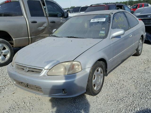 1HGEJ814XYL082107 - 2000 HONDA CIVIC EX SILVER photo 2