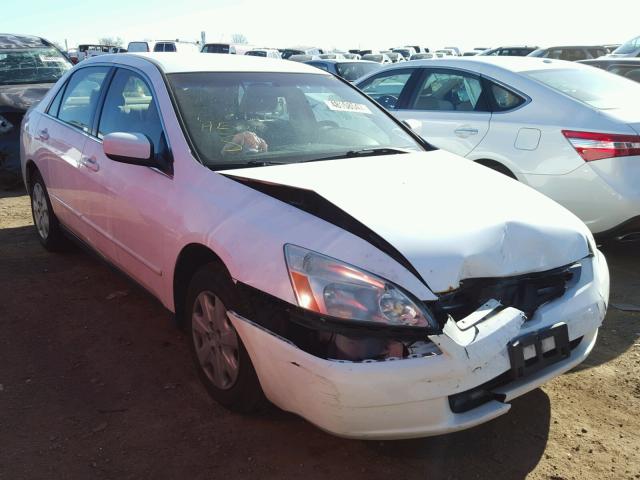 1HGCM56343A006254 - 2003 HONDA ACCORD LX WHITE photo 1