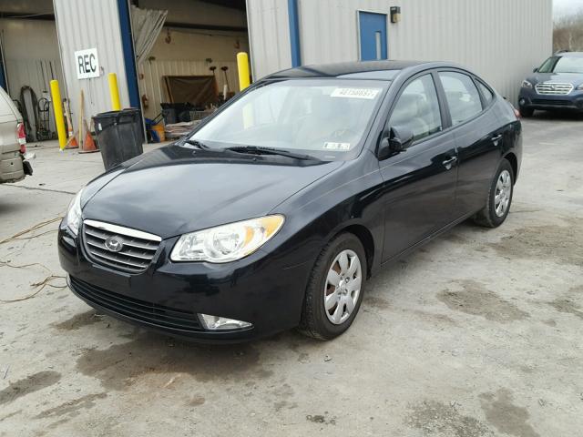 KMHDU46D08U559992 - 2008 HYUNDAI ELANTRA GL BLACK photo 2