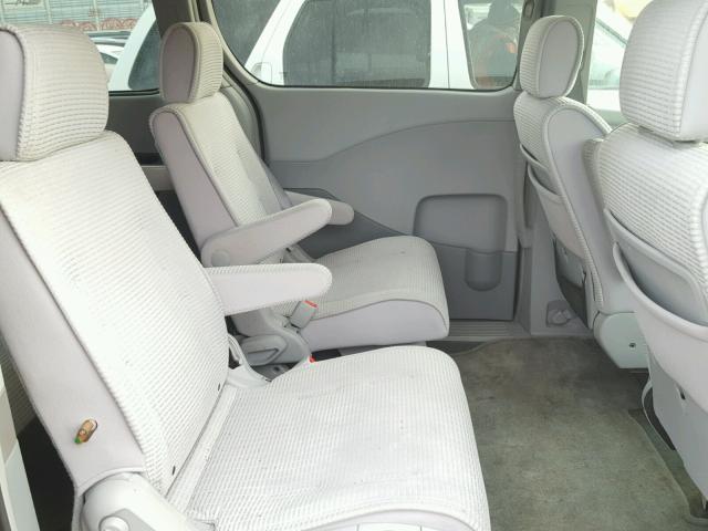 5N1BV28U74N338450 - 2004 NISSAN QUEST S GRAY photo 6