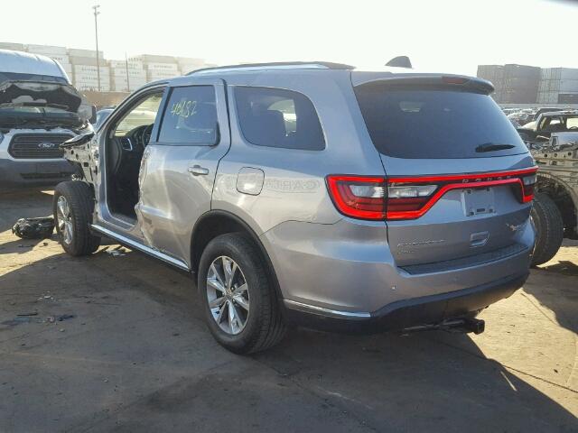 1C4RDJDG5FC873937 - 2015 DODGE DURANGO LI SILVER photo 3