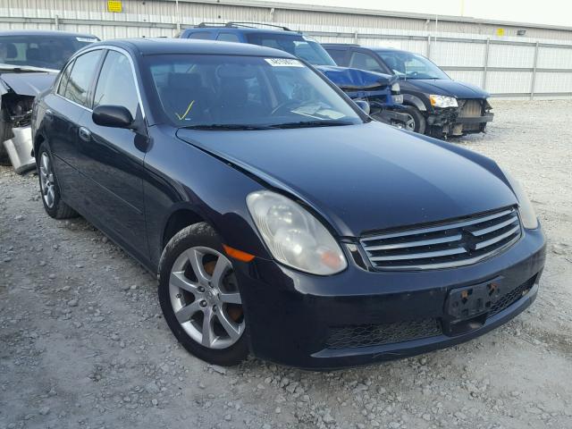 JNKCV51F85M301533 - 2005 INFINITI G35 BLACK photo 1