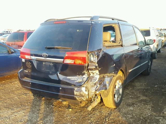 5TDBA22C54S022863 - 2004 TOYOTA SIENNA XLE BLUE photo 4