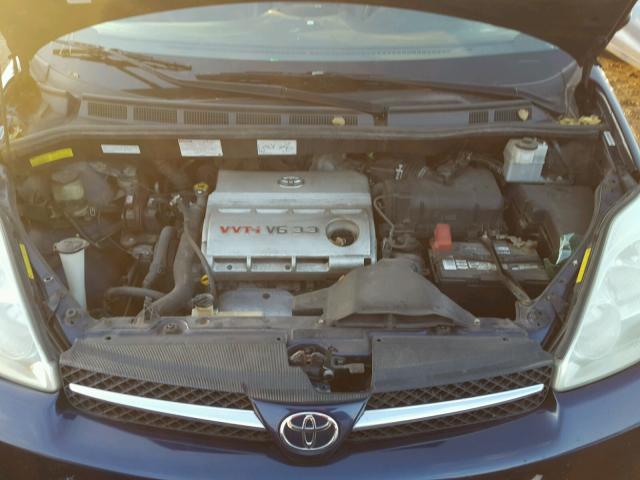 5TDBA22C54S022863 - 2004 TOYOTA SIENNA XLE BLUE photo 7