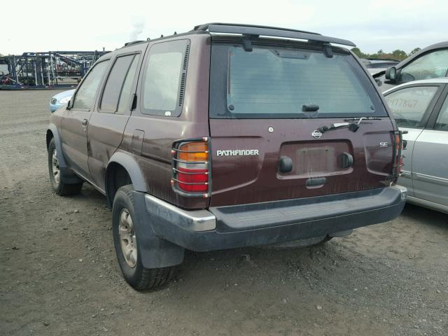 JN8AR05Y6WW222142 - 1998 NISSAN PATHFINDER BURGUNDY photo 3