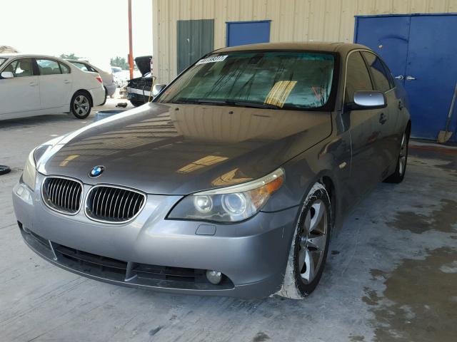 WBANE73517CM46106 - 2007 BMW 530 I GRAY photo 2