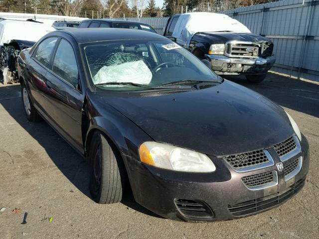 1B3EL36T04N419816 - 2004 DODGE STRATUS SE BURGUNDY photo 1