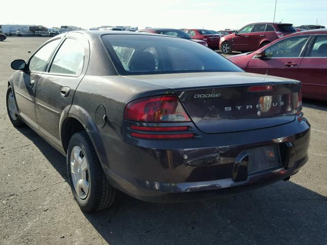 1B3EL36T04N419816 - 2004 DODGE STRATUS SE BURGUNDY photo 3