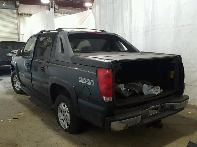 3GNEK12T24G182337 - 2004 CHEVROLET AVALANCHE BLACK photo 3