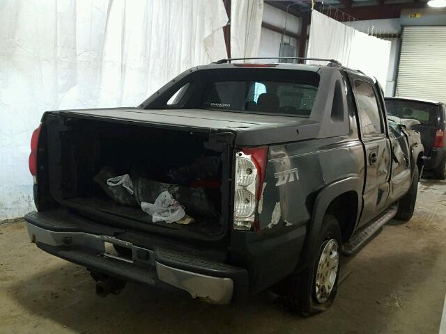 3GNEK12T24G182337 - 2004 CHEVROLET AVALANCHE BLACK photo 4