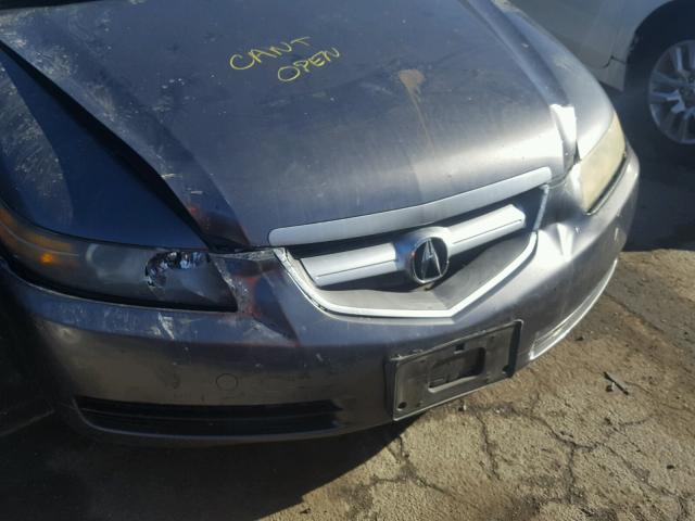 19UUA662X4A042249 - 2004 ACURA TL GRAY photo 9