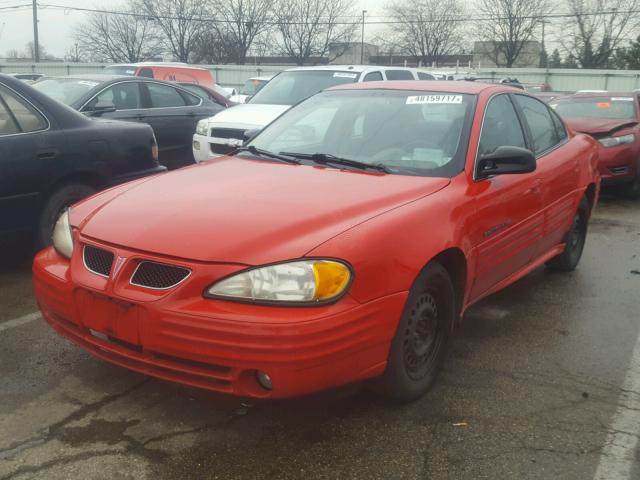 1G2NE52TX1M623667 - 2001 PONTIAC GRAND AM S 红色 照片 2