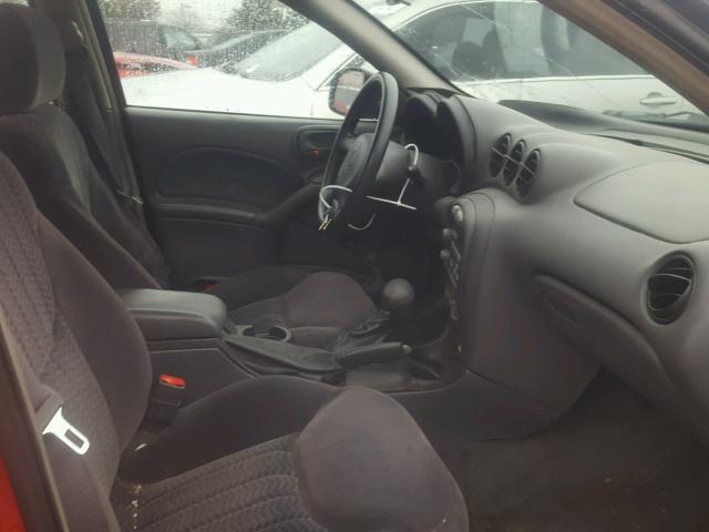 1G2NE52TX1M623667 - 2001 PONTIAC GRAND AM S 红色 照片 5