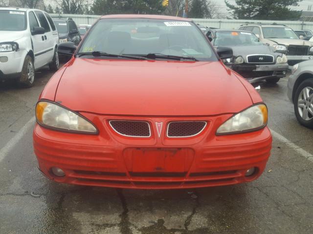 1G2NE52TX1M623667 - 2001 PONTIAC GRAND AM S 红色 照片 9