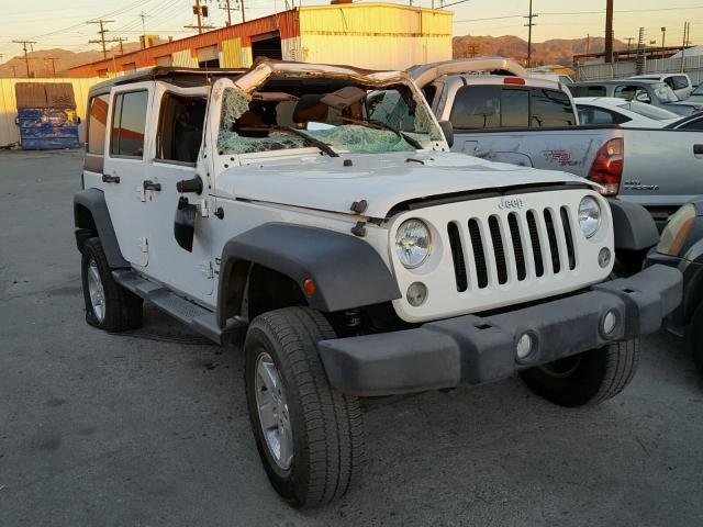 1C4BJWDG9FL584292 - 2015 JEEP WRANGLER U SILVER photo 1