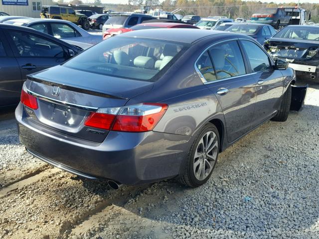 1HGCR2F58EA265124 - 2014 HONDA ACCORD SPO SILVER photo 4