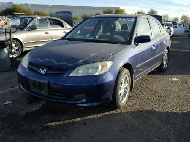 2HGES26714H532084 - 2004 HONDA CIVIC EX BLUE photo 2