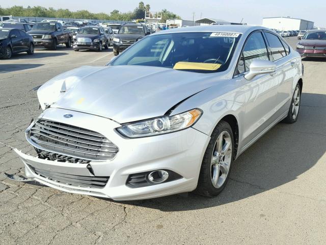 3FA6P0HD2ER207953 - 2014 FORD FUSION SE SILVER photo 2