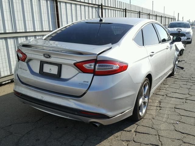 3FA6P0HD2ER207953 - 2014 FORD FUSION SE SILVER photo 4