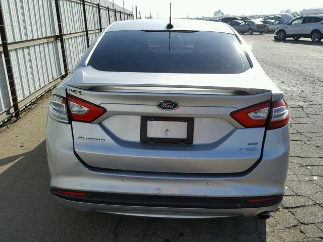 3FA6P0HD2ER207953 - 2014 FORD FUSION SE SILVER photo 9