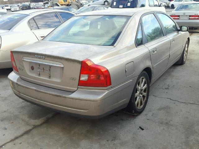 YV1TH59H341364046 - 2004 VOLVO S80 2.5T GOLD photo 4