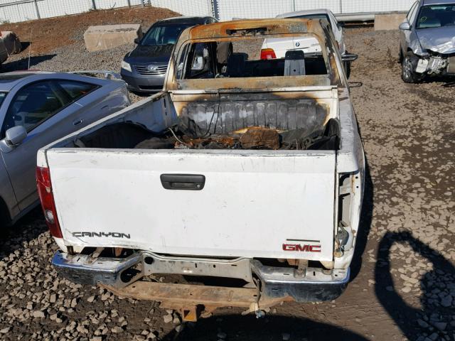 1GTDT196858256725 - 2005 GMC CANYON WHITE photo 10