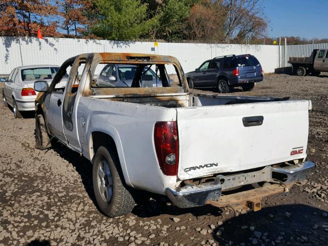 1GTDT196858256725 - 2005 GMC CANYON WHITE photo 3