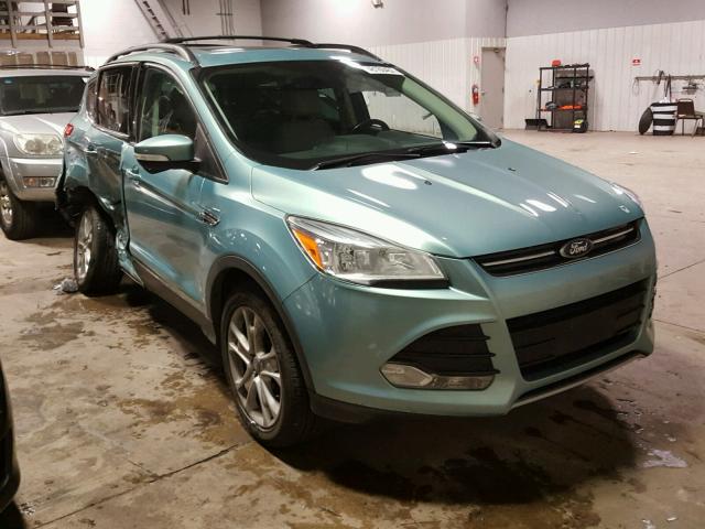 1FMCU9HX3DUC69773 - 2013 FORD ESCAPE SEL TEAL photo 1