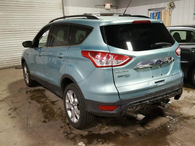 1FMCU9HX3DUC69773 - 2013 FORD ESCAPE SEL TEAL photo 3