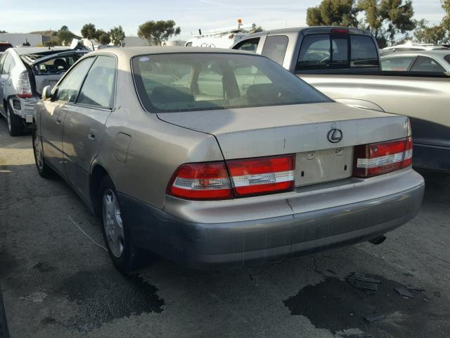 JT8BF28G0Y0258646 - 2000 LEXUS ES 300 BEIGE photo 3