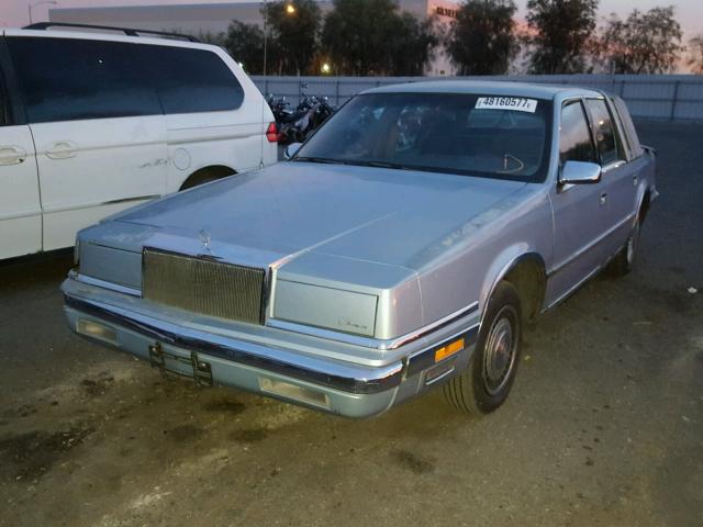 1C3XY66L7MD297380 - 1991 CHRYSLER NEW YORKER BLUE photo 2