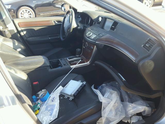 JN1CY0AR1AM961996 - 2010 INFINITI M35 BASE SILVER photo 5