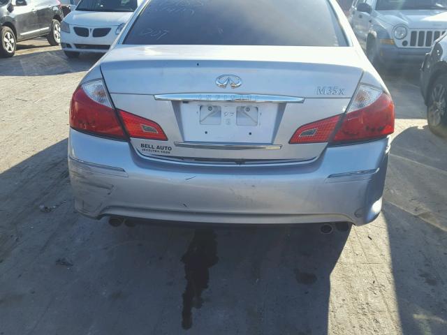 JN1CY0AR1AM961996 - 2010 INFINITI M35 BASE SILVER photo 9