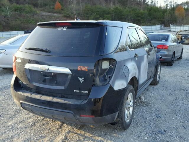 2GNFLCEKXC6268053 - 2012 CHEVROLET EQUINOX LS BLACK photo 4