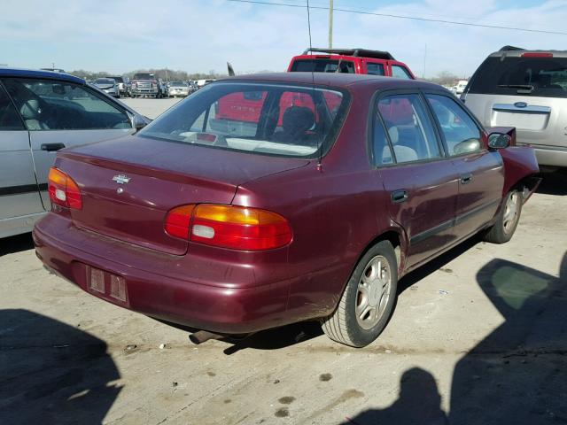 1Y1SK5282WZ426226 - 1998 CHEVROLET GEO PRIZM 栗色 照片 4