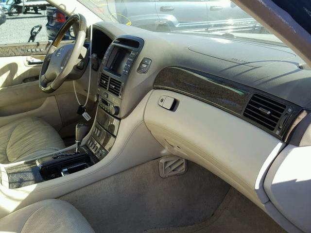 JTHBN30F120068826 - 2002 LEXUS LS 430 BLACK photo 5