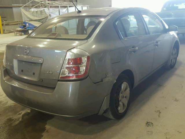 3N1AB61E97L650702 - 2007 NISSAN SENTRA 2.0 GRAY photo 4