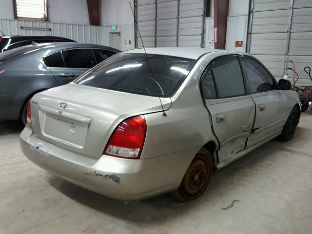 KMHDN45DX3U495404 - 2003 HYUNDAI ELANTRA GL GOLD photo 4