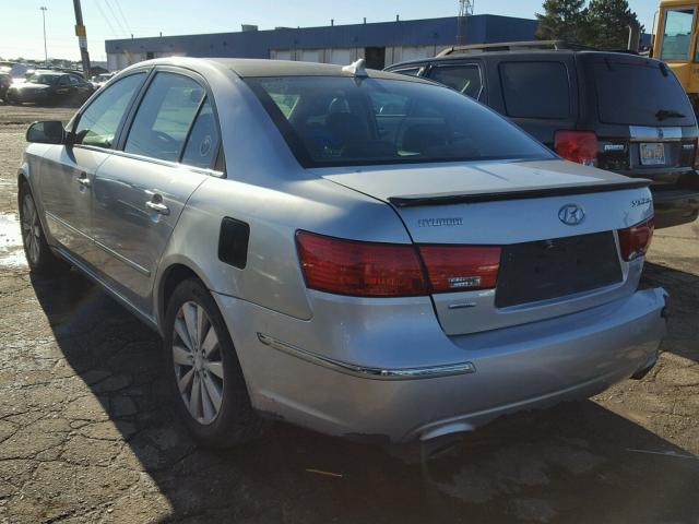 5NPEU46F39H476448 - 2009 HYUNDAI SONATA SE SILVER photo 3