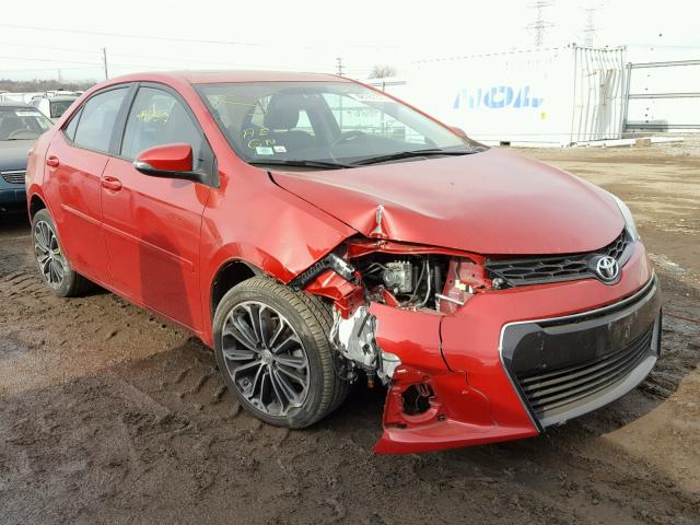 2T1BURHE4GC498088 - 2016 TOYOTA COROLLA L RED photo 1