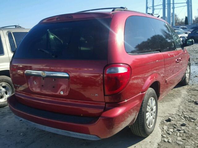 2A4GP44RX6R847286 - 2006 CHRYSLER TOWN & COU RED photo 4