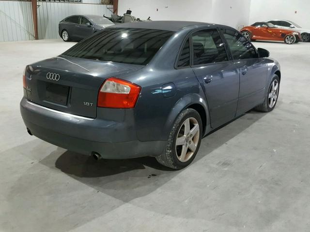 WAUJC68E13A147695 - 2003 AUDI A4 1.8T GRAY photo 4