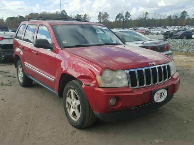 1J8HR58N85C544881 - 2005 JEEP GRAND CHER RED photo 1