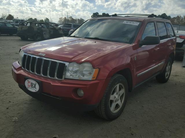 1J8HR58N85C544881 - 2005 JEEP GRAND CHER RED photo 2