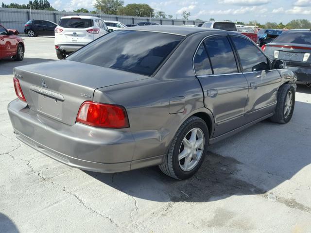 4A3AA46G32E075467 - 2002 MITSUBISHI GALANT ES GRAY photo 4