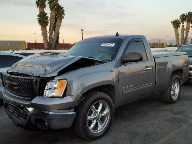 1GTEC14C87Z547711 - 2007 GMC NEW SIERRA GRAY photo 2