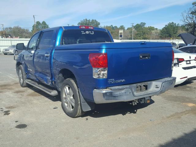 5TFEV58177X027229 - 2007 TOYOTA TUNDRA CRE BLUE photo 3