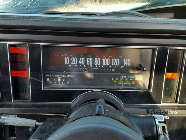 1G4GJ1178HP451124 - 1987 BUICK GDNATIONAL 黑色 照片 8