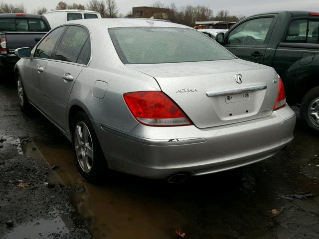 JH4KB16585C013417 - 2005 ACURA RL ნაცრისფერი ფოტო 3